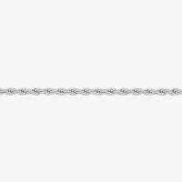 Silver Reflections Womens Pure Silver Over Brass 24 Inch Rope Chain Necklace