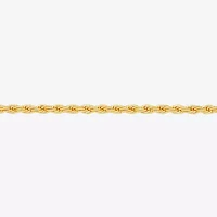 Silver Reflections Womens 18K Gold Over Brass 24 Inch Rope Chain Necklace