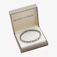 Sparkle Allure Natural Diamond Accent Heart 7.5 Inch Tennis Bracelet