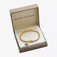 Sparkle Allure Diamond Accent 7.25 Inch Cross Tennis Bracelet