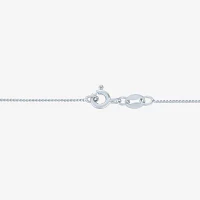 Womens White Cultured Freshwater Pearl Sterling Silver Round Pendant Necklace