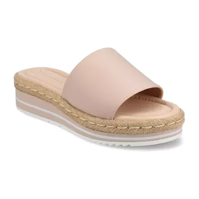 Journee Collection Womens Rosey Wedge Sandals