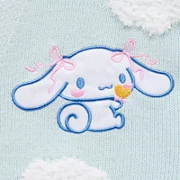Juniors Cinnamaroll Clouds Womens V Neck Long Sleeve Button Hello Kitty Cardigan
