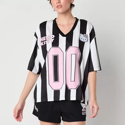 Soccer Jersey Womens V Neck Hello Kitty Juniors
