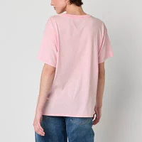 Juniors Strawberry Shortcake Farm Boyfriend Tee Womens Crew Neck Short Sleeve Graphic T-Shirt
