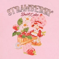 Juniors Strawberry Shortcake Farm Boyfriend Tee Womens Crew Neck Short Sleeve Graphic T-Shirt