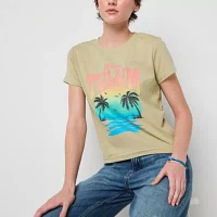 Juniors Tulum Mexico Semi Fit Tee Womens Crew Neck Short Sleeve Graphic T-Shirt