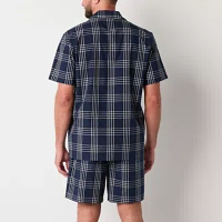Stafford Mens Short Sleeve 2-pc. Pajama Sets