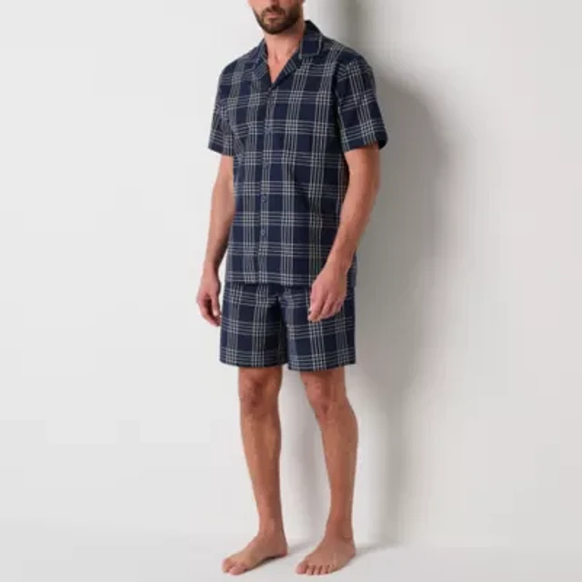 Stafford Jcpenney Pajama Shorts Stafford Mens Short Sleeve Pajama