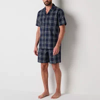 Stafford Mens Short Sleeve 2-pc. Pajama Sets