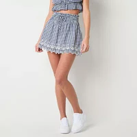 Arizona Womens High Rise Full Skirt-Juniors