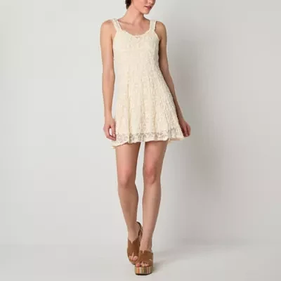 Arizona Womens Sleeveless A-Line Dress Juniors