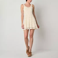 Arizona Womens Sleeveless A-Line Dress Juniors