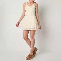 Arizona Womens Sleeveless A-Line Dress Juniors