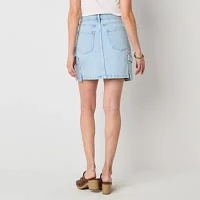 a.n.a Womens High Rise Midi Denim Skirt