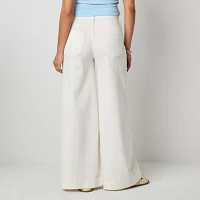 a.n.a Soft Drape Womens Low Rise Wide Leg Jean
