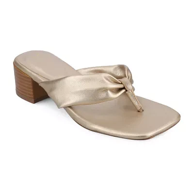 Journee Collection Womens Seelah Heeled Sandals