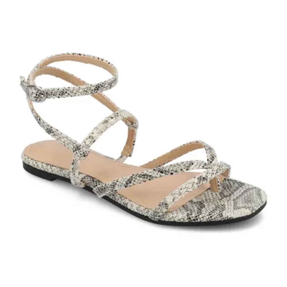 Journee Collection Womens Serissa Flat Sandals