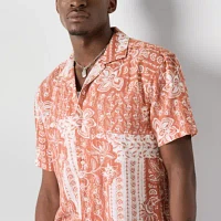 Arizona Mens Bandana Button-Down Shirt