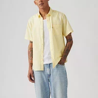 Levi's Mens Regular Fit Short Sleeve Button-Down Shirt