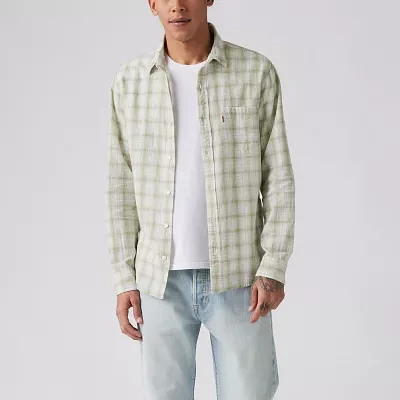 Levi's Mens Regular Fit Long Sleeve Button-Down Shirt