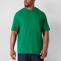 Shaquille O'Neal XLG Big and Tall Ribbed Mens Crew Neck Short Sleeve T-Shirt