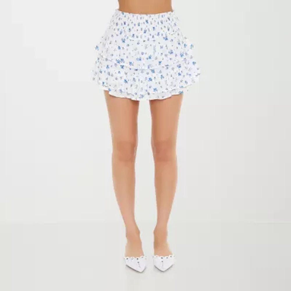 Forever 21 Womens High Rise Flared Skirt-Juniors