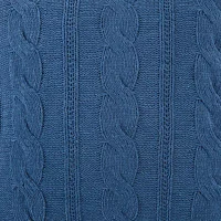 Linden Street Cable Knit Chenille Square Pillow