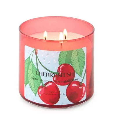 Distant Lands 14oz 3 Wick Cherry Slush Scented Jar Candle