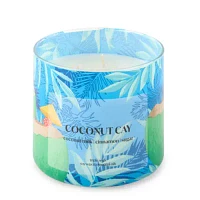 Distant Lands 14oz 3 Wick Coconut Cay Scented Jar Candle