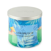 Distant Lands 14oz 3 Wick Coconut Cay Scented Jar Candle