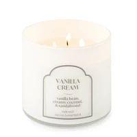 Distant Lands 14oz 3 Wick Vanilla Cream Scented Jar Candle
