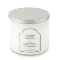 Distant Lands 14oz 3 Wick Vanilla Cream Scented Jar Candle