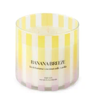 Distant Lands 14oz 3 Wick Banana Breeze Scented Jar Candle