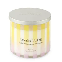 Distant Lands 14oz 3 Wick Banana Breeze Scented Jar Candle