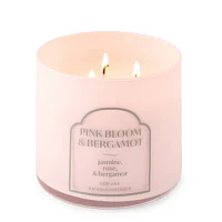 Distant Lands 14oz 3 Wick Pink Bloom & Bergamot Scented Jar Candle