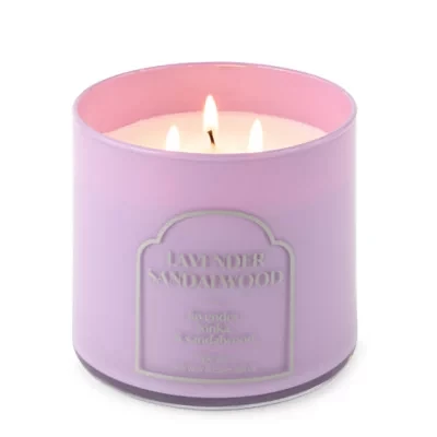 Distant Lands 14oz 3 Wick Lavender Sandalwood Scented Jar Candle