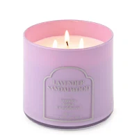 Distant Lands 14oz 3 Wick Lavender Sandalwood Scented Jar Candle