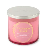 Distant Lands 14oz 3 Wick Strawberry Sundae Solid Scented Jar Candle