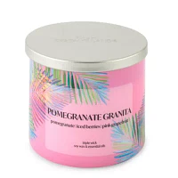 Distant Lands 14oz 3 Wick Pomegranate Granita Scented Jar Candle