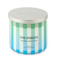 Distant Lands 14oz 3 Wick Lime Spritzer Scented Jar Candle