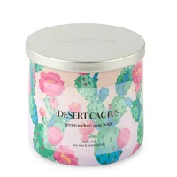 Distant Lands 14oz 3 Wick Desert Cactus Scented Jar Candle