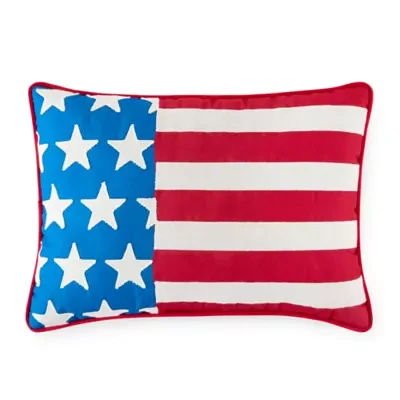 Layerings Flag Oblong Throw Pillows