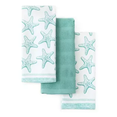 Homewear Coastal Starfish 3-pc. Kitchen Towel Set