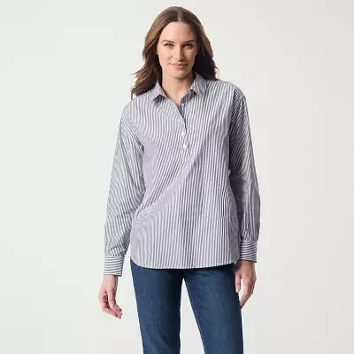 Gloria Vanderbilt Womens Long Sleeve Dress Shirt