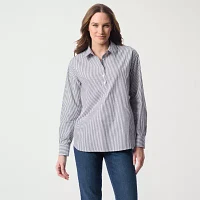 Gloria Vanderbilt Womens Long Sleeve Dress Shirt