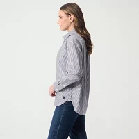 Gloria Vanderbilt Womens Long Sleeve Dress Shirt
