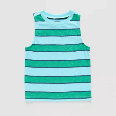 Okie Dokie Toddler & Little Boys Crew Neck Tank Top