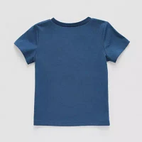 Okie Dokie Toddler & Little Girls Round Neck Short Sleeve Graphic T-Shirt