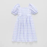 Thereabouts Little & Big Girls Short Sleeve A-Line Dress